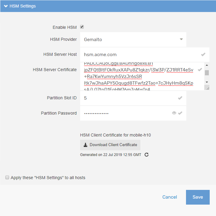 Accellion makes Hardware Security Module (HSM) integration simple