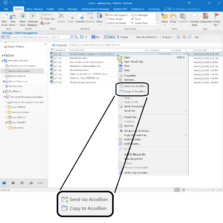 nuance outlook cannot attach file