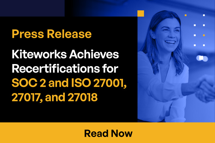 Kiteworks Achieves ISO 27001, ISO 27017, and ISO 27018 Certifications in Near Record Time