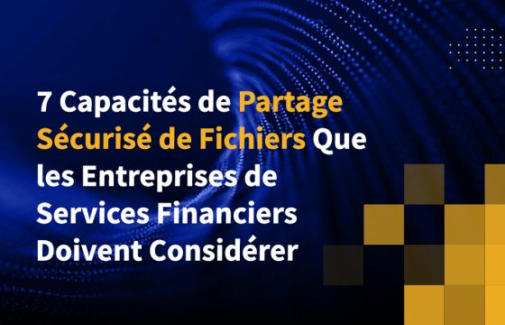 7 Capacités de Partage Sécurisé de Fichiers Que les Entreprises de Services Financiers Doivent Considérer