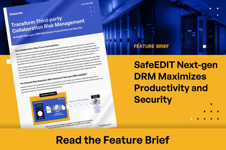 SafeEDIT DRM de Nueva Generación Maximiza la Productividad y Seguridad