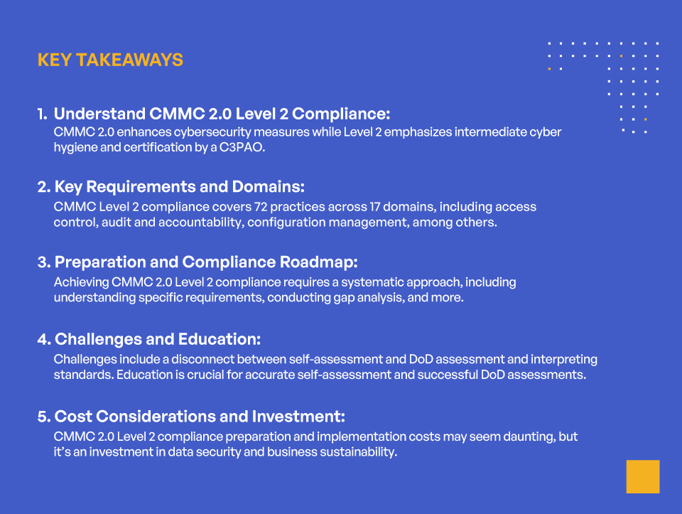 CMMC Level 2 Compliance Insights from a CMMC Expert – Key Takeaways