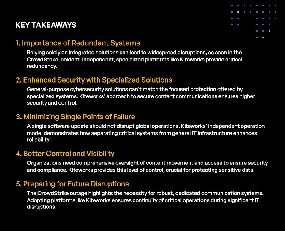 Interrupción de CrowdStrike: Perspectivas y Recomendaciones - Puntos Clave