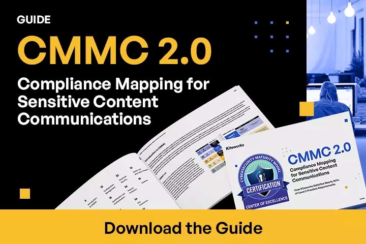 CMMC 2.0 Compliance Mapping for Sensitive Content Communications