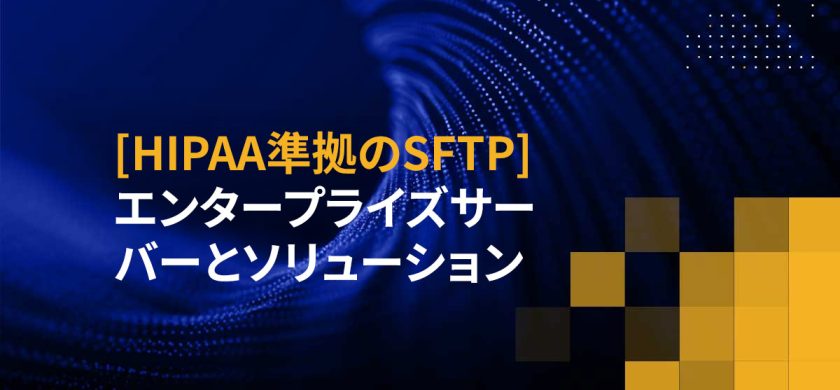 [HIPAA準拠のSFTP] エンタープライズサーバーとソリューション