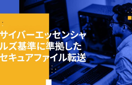 サイバーエッセンシャルズ基準に準拠したセキュアファイル転送