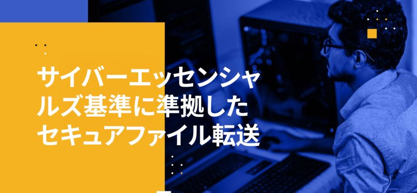 サイバーエッセンシャルズ基準に準拠したセキュアファイル転送