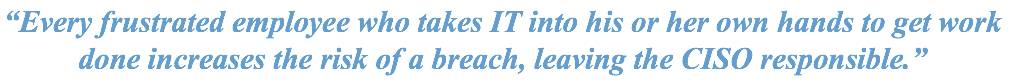 Shadow IT Jeopardizes Data Security and the CISO's Job