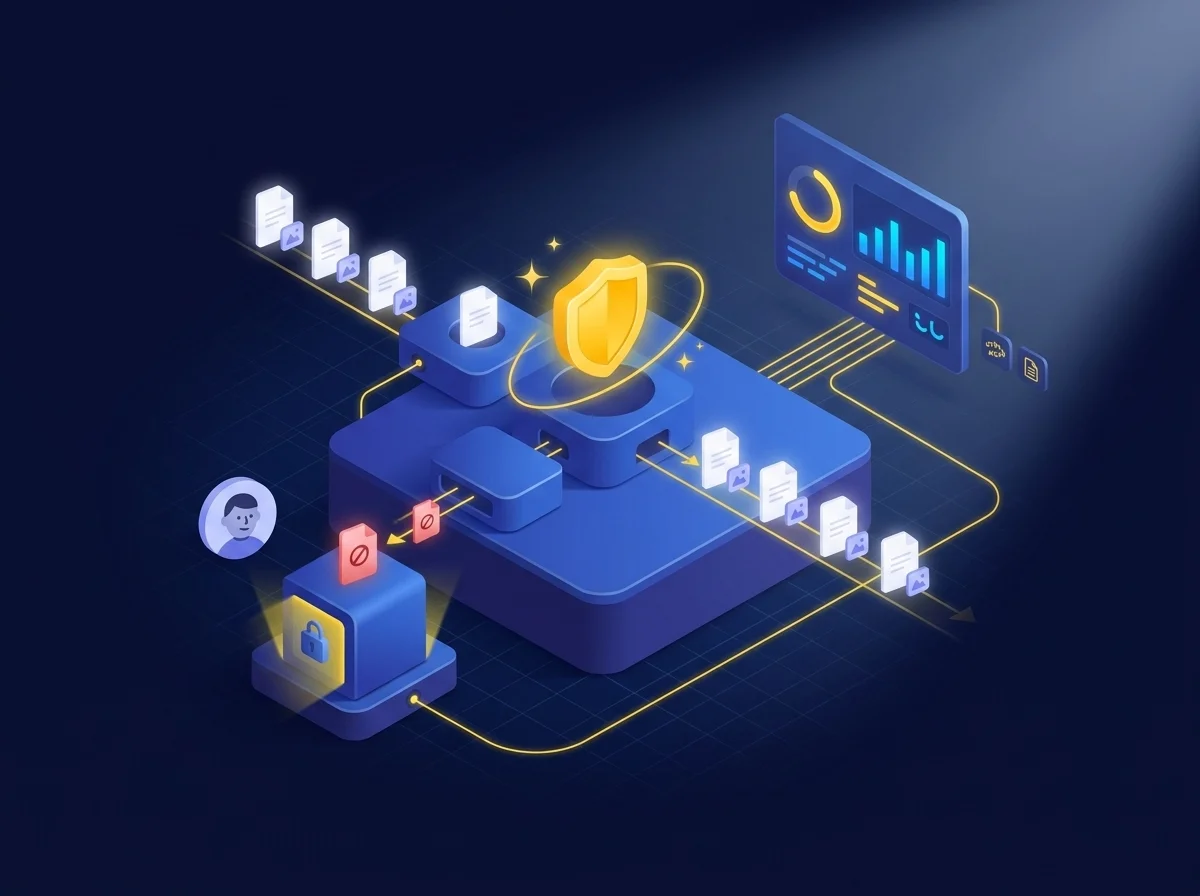 Protect Your Organization From Malware and Advanced Persistent Threats Illustration showing Kiteworks integrating with ICAP-compatible ATP solutions like Check Point and FireEye to quarantine malware and advanced persistent threats.