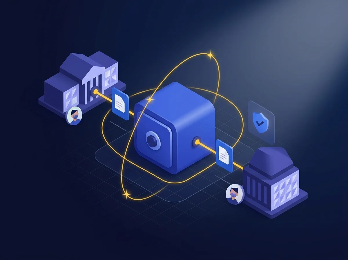 State and provincial government secure data exchange showing interagency collaboration cross-jurisdictional projects open data compliance and citizen engagement with zero-trust security controls A conceptual graphic illustrating secure data exchange and compliance for state and provincial government agencies using Kiteworks.